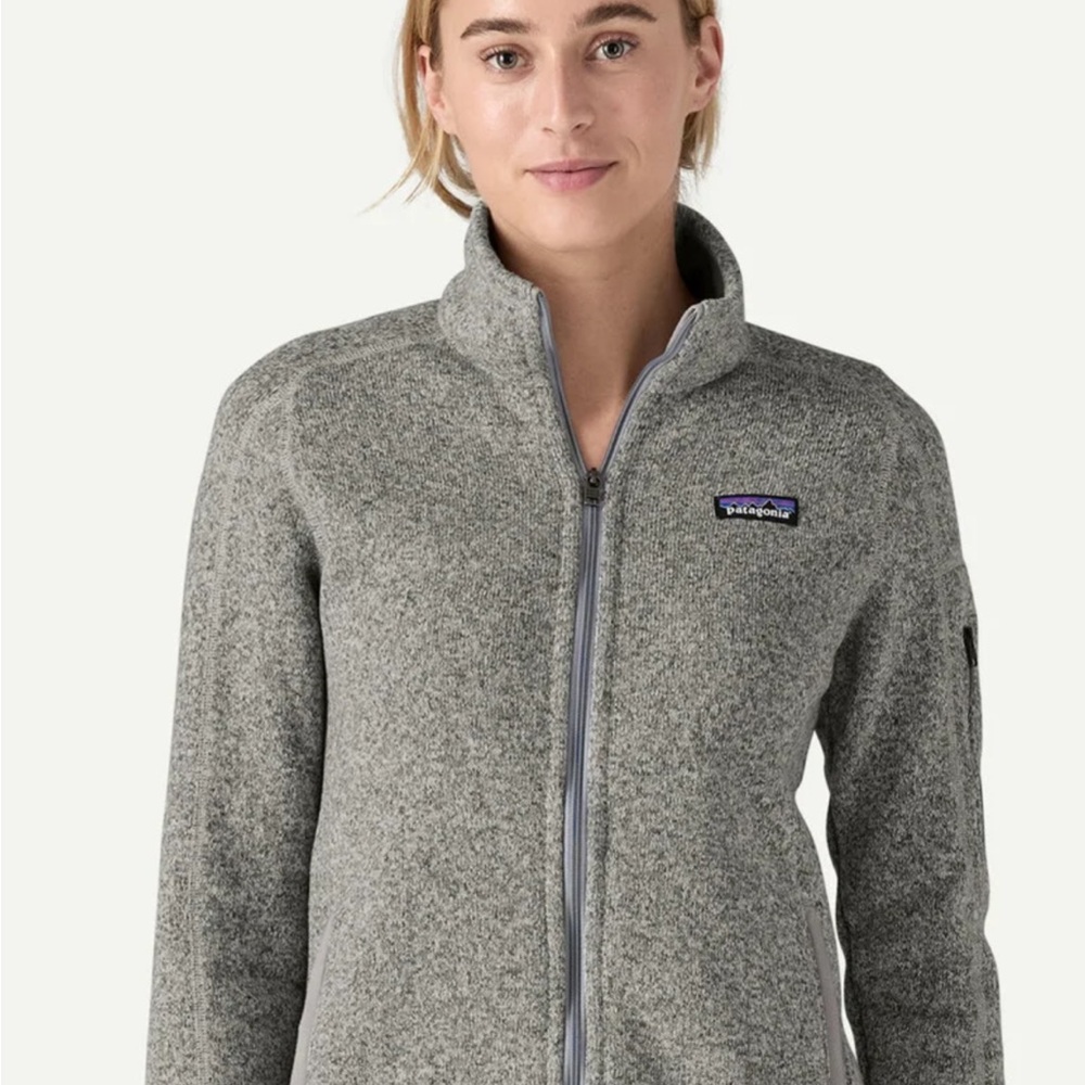 Patagonia Better Sweater Fleece Jacket Light Gray Zip-Up. Large. Worn twice.